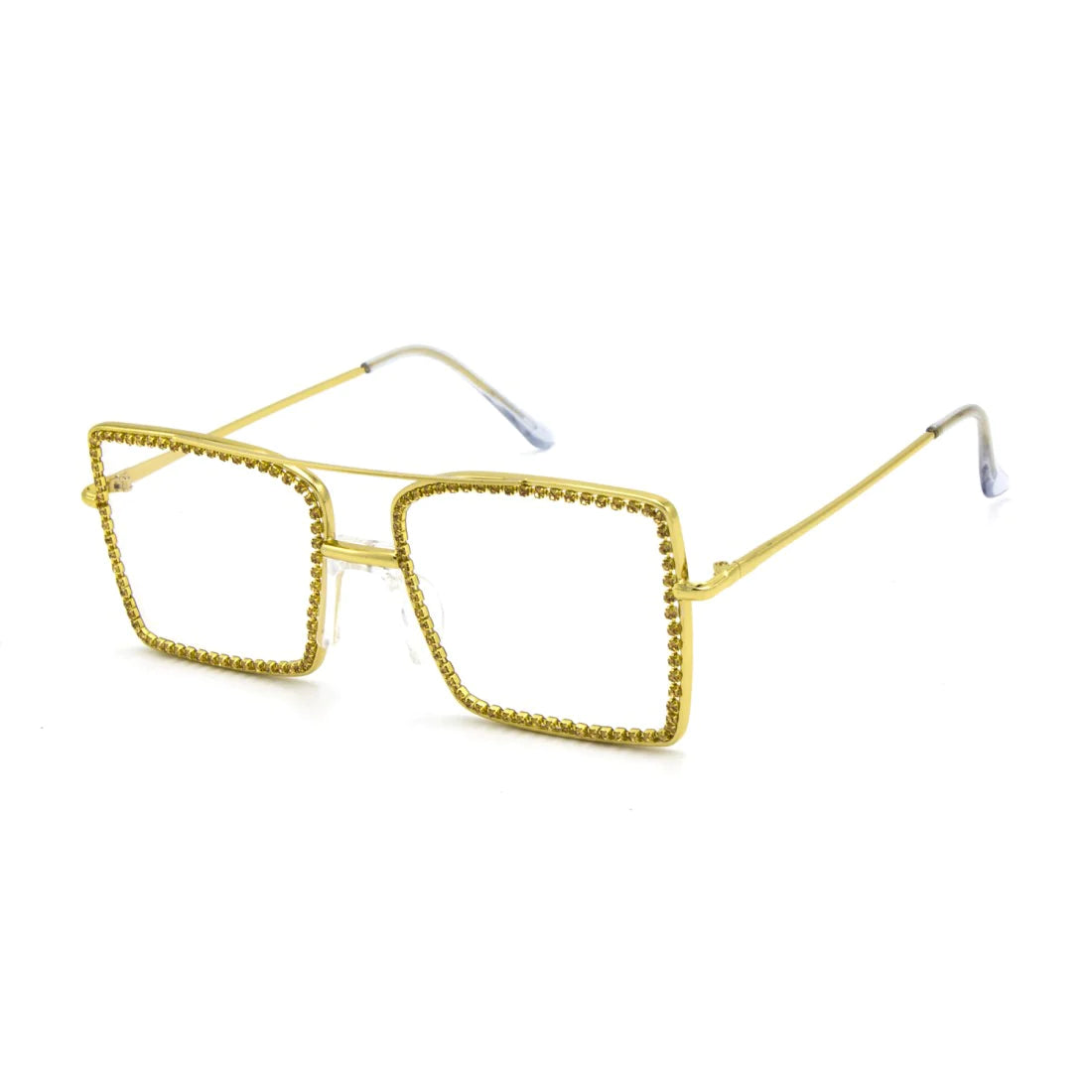 Rhinestone Clear Frames