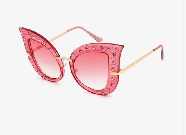 Pearl Frame Teardrop Sunglasses