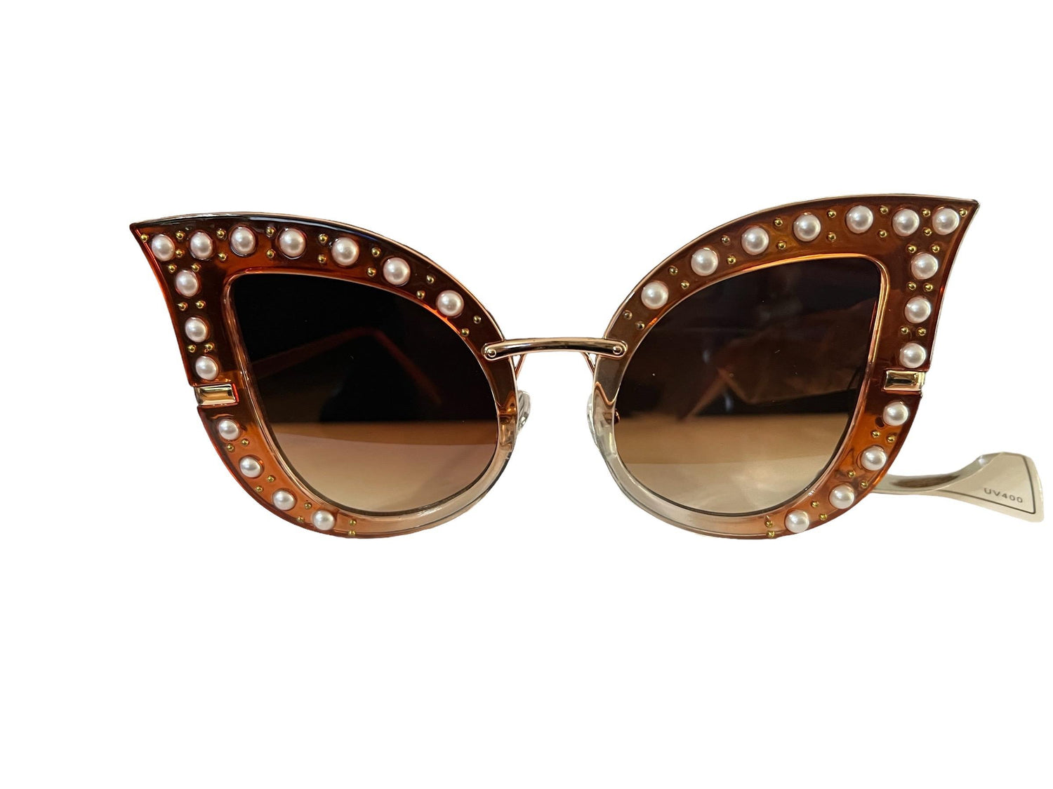 Pearl Frame Teardrop Sunglasses