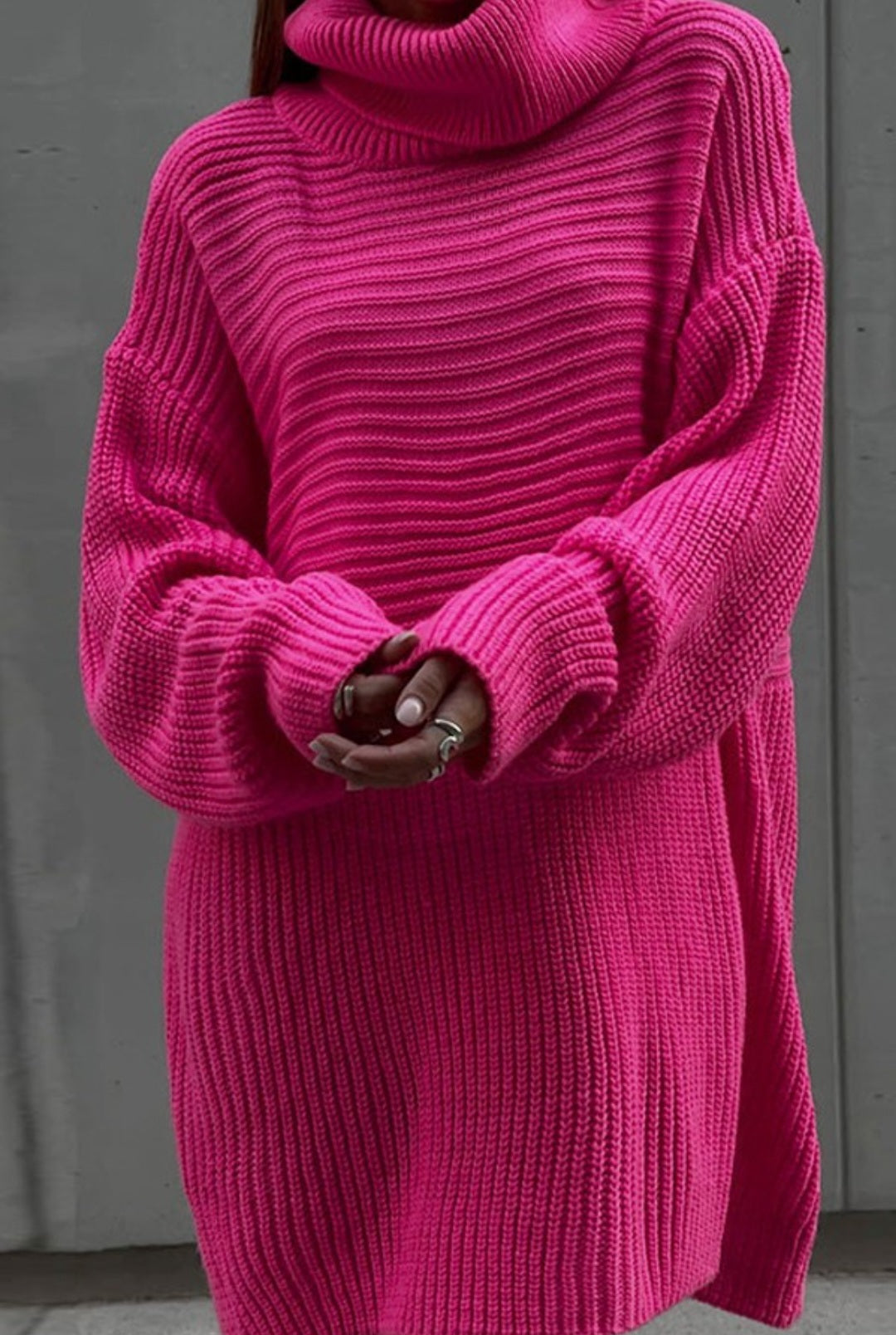 Oversized Turtleneck Sweater